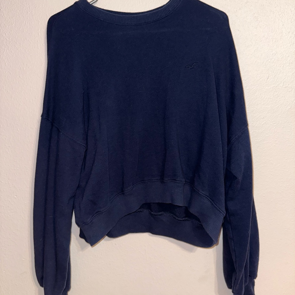 Navy Hollister Crewneck Sweater